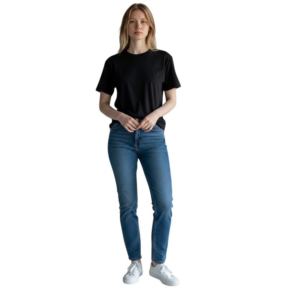 BBJ Los Angeles Love My Fit Skinny Jeans High Rise Ankle Medium Stonewash 1/25